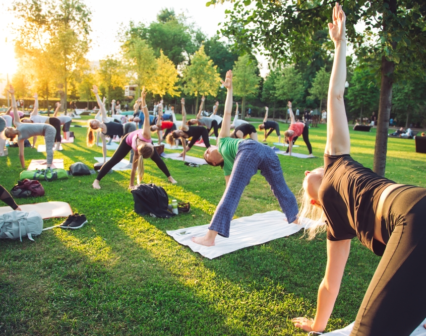 Morgen-Yoga in der Tantra Ausbildung